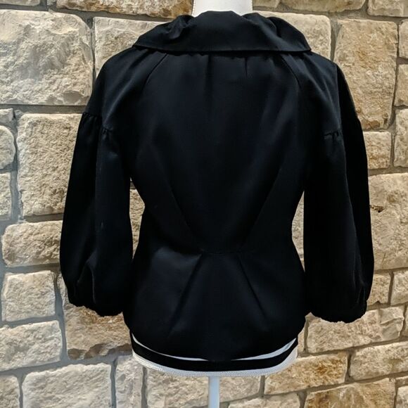 ELLE Black Blazer Jacket Size Small Y2K - Picture 5 of 8